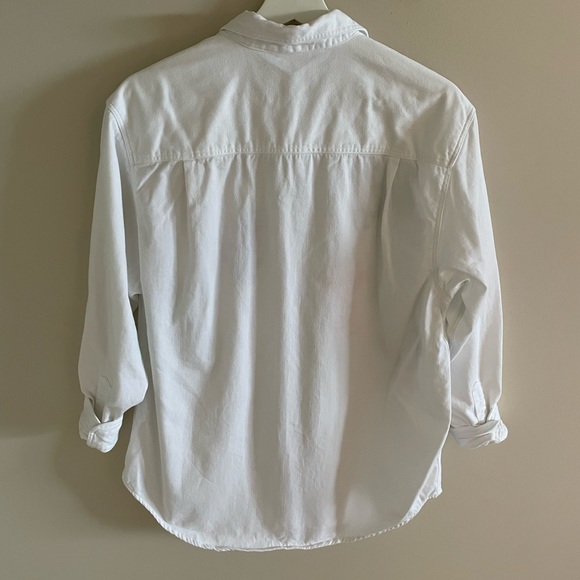 Vintage Disney Oversized White Embroidered Button Down Shirt Size Large - Picture 8 of 13